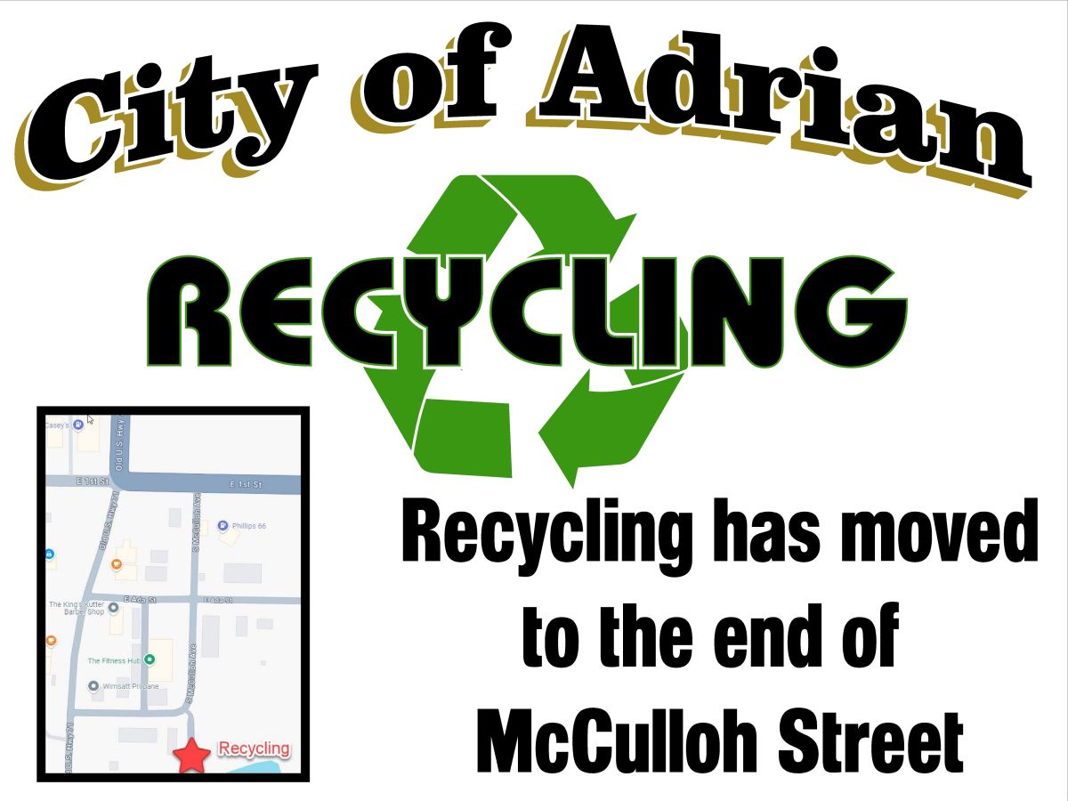 Recycling Has Moved notification